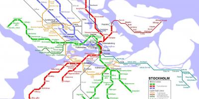 შვედეთი tunnelbana რუკა