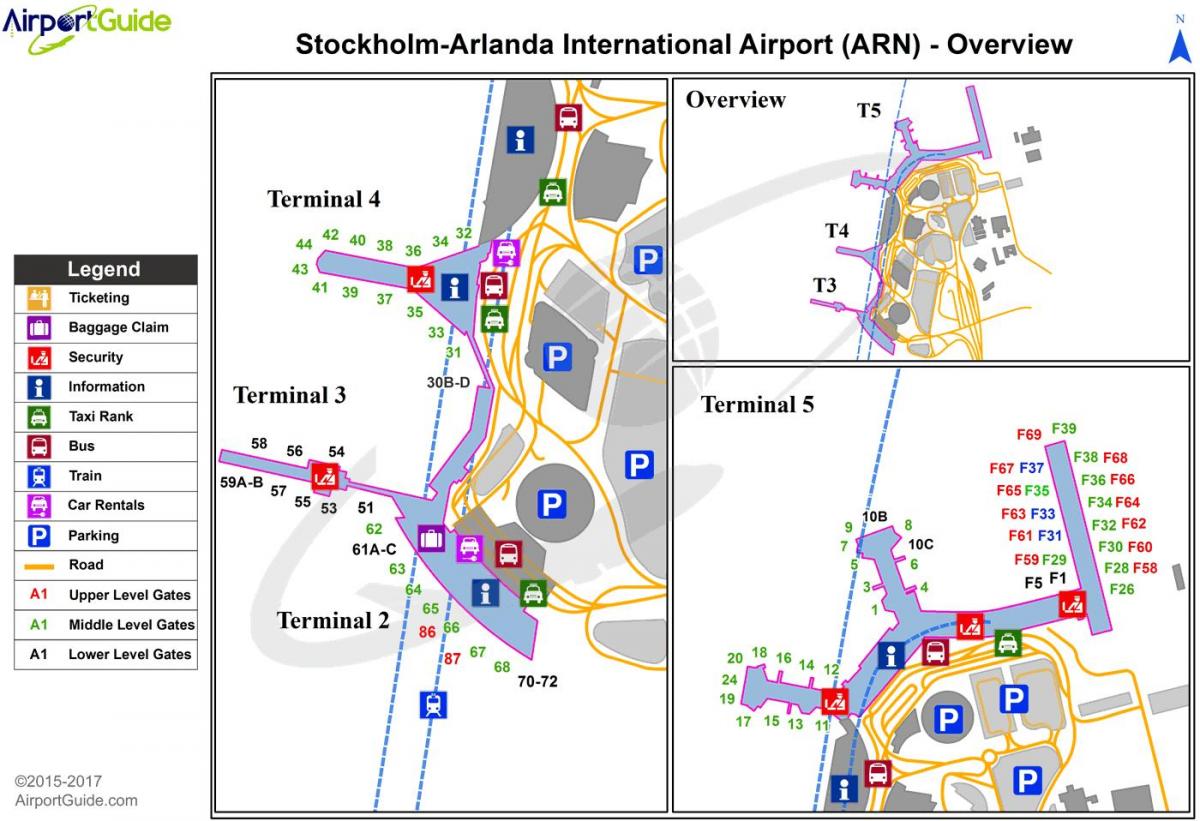 სტოკჰოლმში arlanda აეროპორტის რუკა