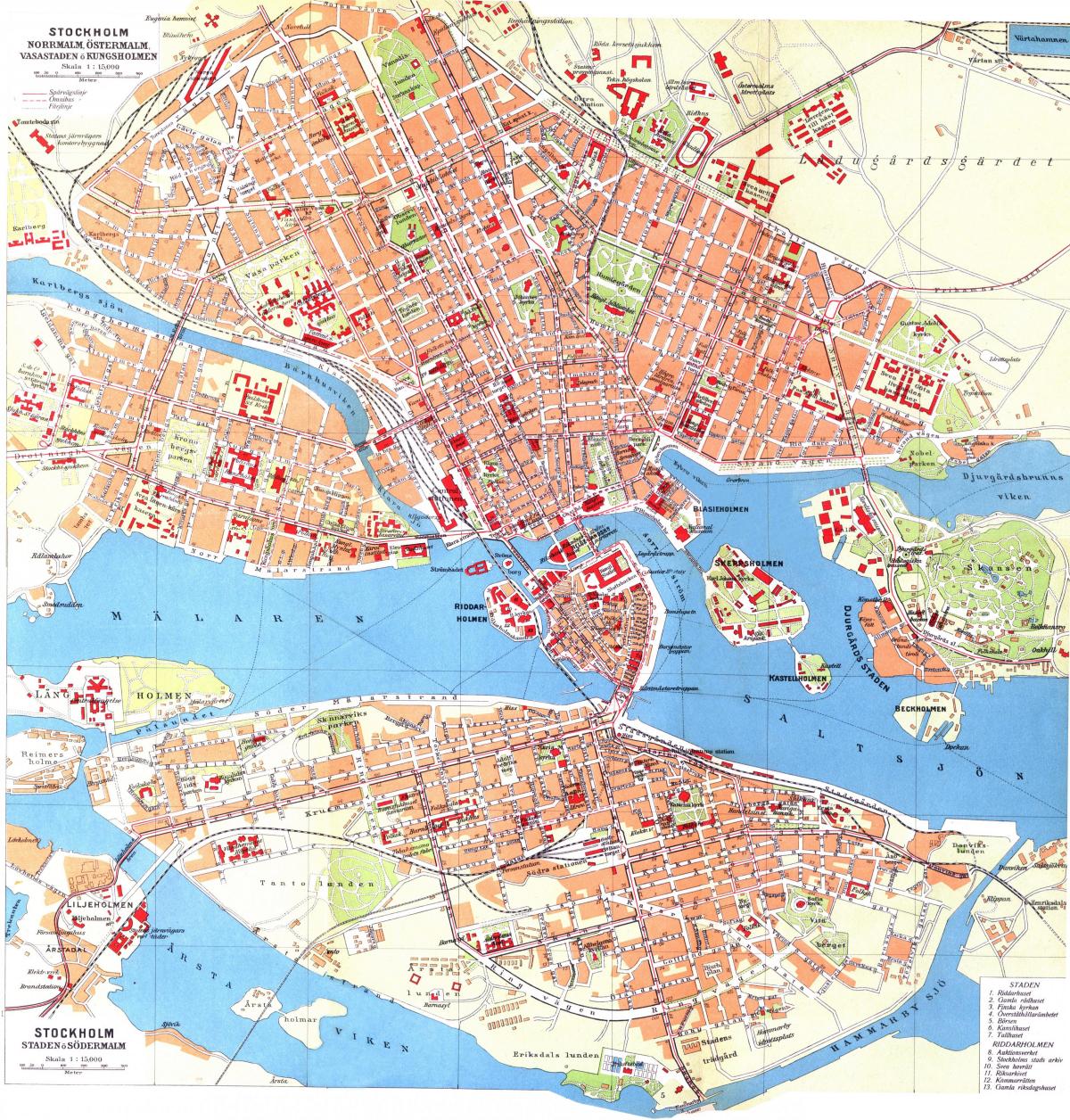 რუკა kungsholmen სტოკჰოლმში
