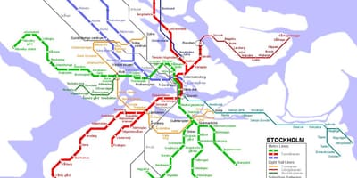 Tube რუკა სტოკჰოლმში