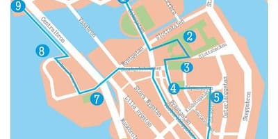 სტოკჰოლმში gamla stan რუკა