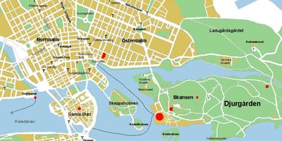 Gamla stan სტოკჰოლმში რუკა