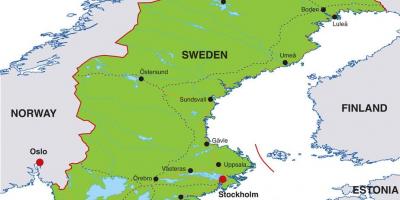 დედაქალაქის შვედეთის რუკა